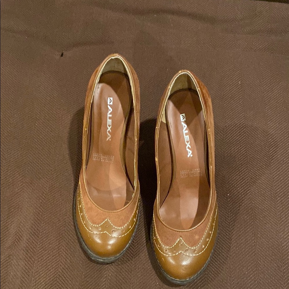 Women's Brown Leather Heels